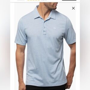 Travis Mathew Zinna Polo in Light blue size large.
